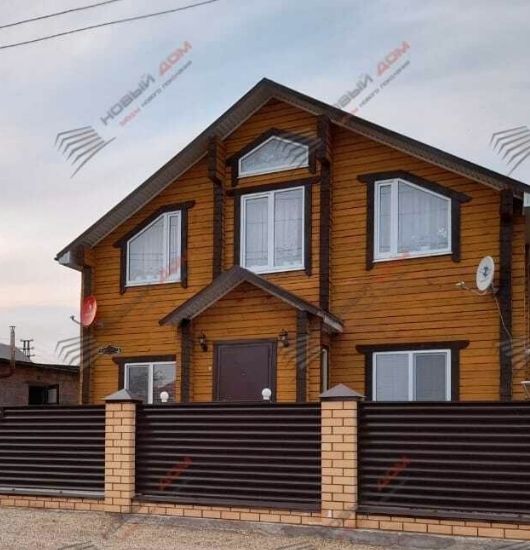 Забор с кирпичными столбами - цена в Актобе | Заборы для частного дома ...